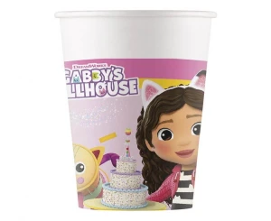 Kubeczki papierowe Gabbys Dollhouse 200 ml 8 szt.