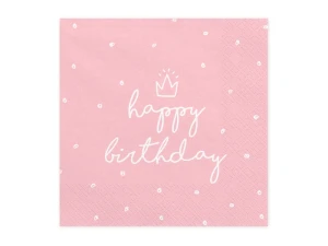Serwetki papierowe Happy Birthday 33 x 33 cm 20 szt.