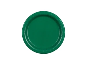 Talerzyki papierowe ciemny zielone 18 cm 6 szt.