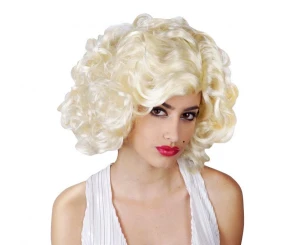 Peruka krótka blond, przebranie Marilyn Monroe
