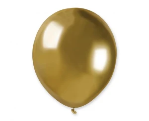 Balon lateksowy Shiny złoty 13 cm