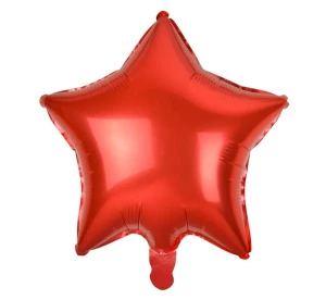 Balon foliowy Gwiazda czerwony 50 cm