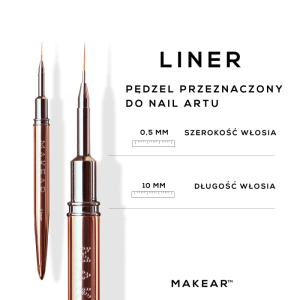 MAKEAR Pędzelek Liner 10mm