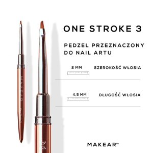 MAKEAR Pędzelek One Stroke 3