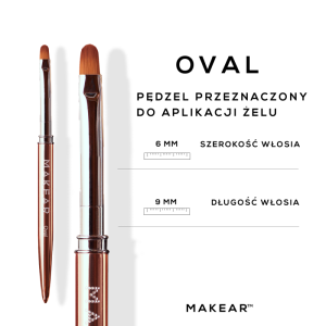 MAKEAR Pędzelek Oval