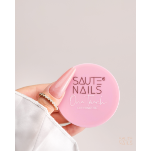 SAUTE NAILS Żel budujący One Touch Glitter Natural 50g