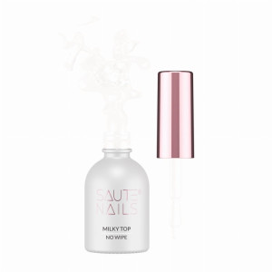 SAUTE NAILS Top hybrydowy Milky Top No Wipe 8ml