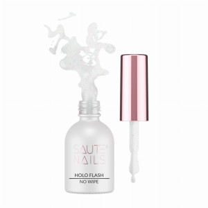 SAUTE NAILS Top hybrydowy Holo Flash Top No Wipe 8ml