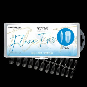 NAILS COMPANY Flexi Tips Oval 240 szt.