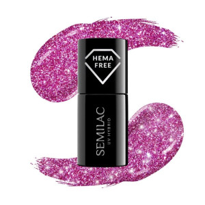 SEMILAC Lakier hybrydowy Flash 462 Pink Bubbles 7ml