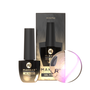 MAKEAR Top hybrydowy Top No Wipe Cat Eye Pink 8ml