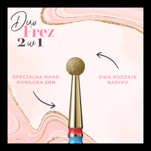 IQ NAILS Frez do skórek V104.001.FM.025_Z Kulka JN14