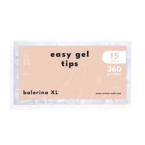 ÉCLAIR Tipsy żelowe Easy Gel Tips Balerina XL 360 szt.