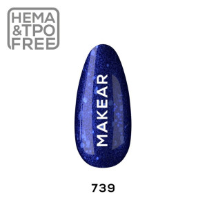 MAKEAR Lakier hybrydowy Glitter 739 8ml