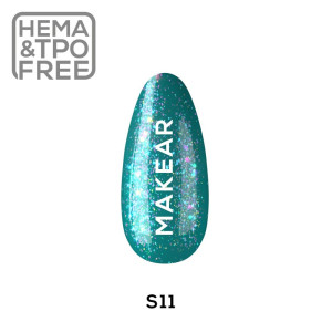 MAKEAR Lakier hybrydowy Glitter S11 8ml
