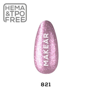 MAKEAR Lakier hybrydowy Premium Glitter 821 8ml