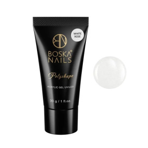 BOSKA NAILS Akrylożel Polyshape White Rose 30g