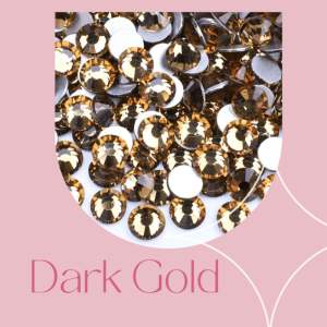 ZIRCONE Cyrkonie Dark Gold 100 szt. (MIX)