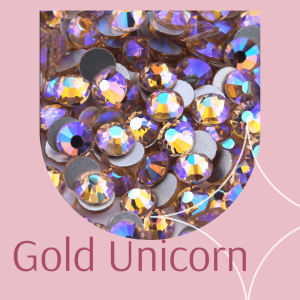 ZIRCONE Cyrkonie Gold Unicorn 100 szt. (MIX)
