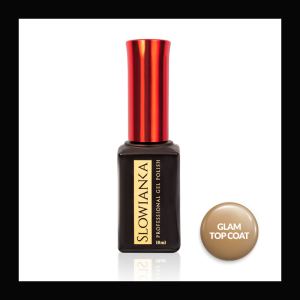 SLOWIANKA Top hybrydowy Top Coat No Wipe Glam 10g