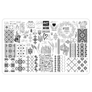 ART STAMPING Blaszka do stampingu 06