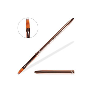 EM NAIL Pędzelek do ombre Metalowy A9750 nr 6 rosegold