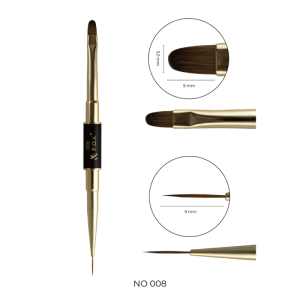 F.O.X Pędzelek 008 Nail Art Double Brush