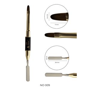 F.O.X Pędzelek 009 Nail Art Double Brush for Acrylgel