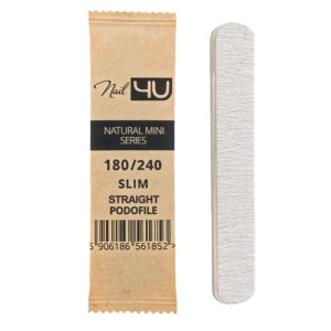 NAIL4U Slim Mini Pilnik Podofile Prosty 180/240 50 szt.