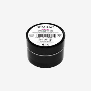 SEMILAC Żel budujący Thixo Gel Sparkle White 15g