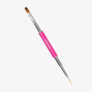 SEMILAC Pędzelek dwustronny Nail Brush 2in1