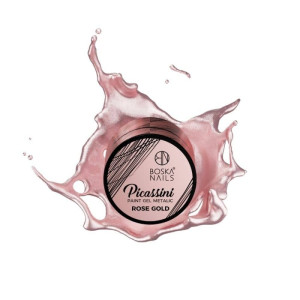 BOSKA NAILS Paint Gel Picassini Metalic Rose Gold 5ml
