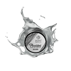 BOSKA NAILS Paint Gel Picassini Metalic Silver 5ml
