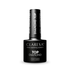 CLARESA Top Hybrydowy Diamond No Wipe 5g - Twardy i Trwały