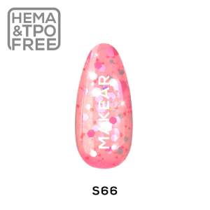 MAKEAR Lakier hybrydowy Premium Glitter S66 8ml
