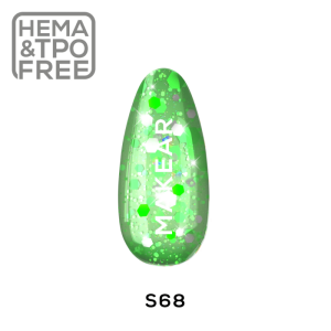 MAKEAR Lakier hybrydowy Premium Glitter S68 8ml