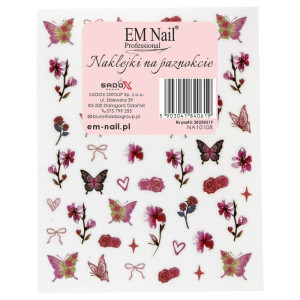 EM NAIL Naklejki na paznokcie JO-2722