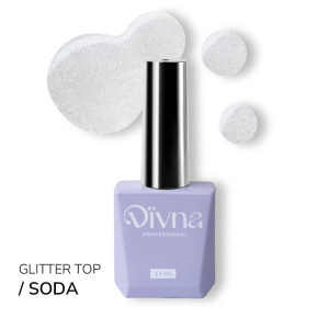 DIVNA Top hybrydowy Top No Wipe Soda 13ml