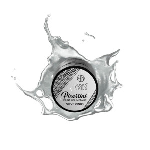 BOSKA NAILS Paint Gel Picassini Metalic Silverinio 5ml