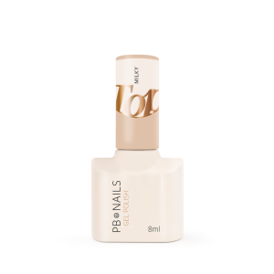 PB NAILS Top hybrydowy Milky Top Coat No Wipe 8ml