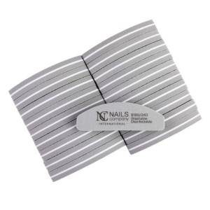 NAILS COMPANY Polerka Mini Szara 180/240 20 szt.