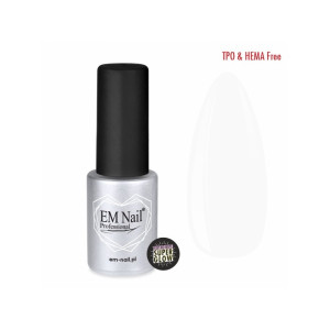 EM NAIL Top hybrydowy Top Coat No Wipe Super Glow 6ml