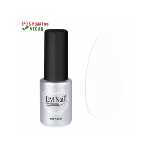 EM NAIL Lakier hybrydowy Premium Perfect White 1 6ml