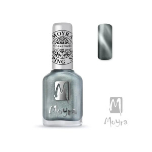 MOYRA Lakier do stempli 30 Cat Eye Silver 12ml