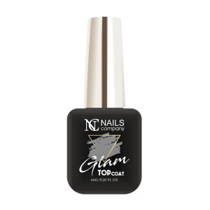 NAILS COMPANY Top hybrydowy Glam Top Coat Silver 6ml