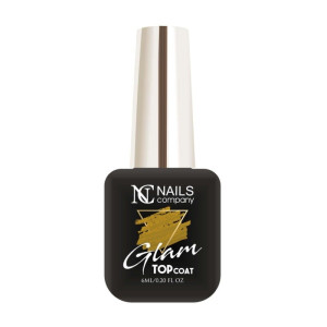NAILS COMPANY Top hybrydowy Glam Top Coat Gold 6ml