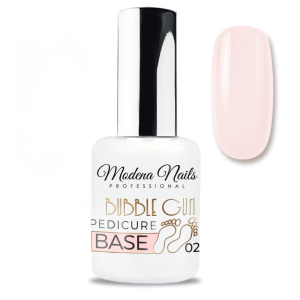 MODENA NAILS Baza Pedicure Base Bubble Gum 02 15ml