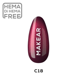MAKEAR Lakier hybrydowy Magnetic Reds C18 8ml