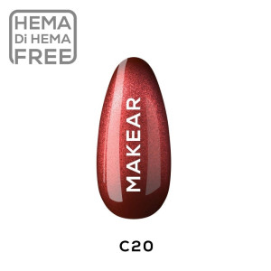 MAKEAR Lakier hybrydowy Magnetic Reds C20 8ml