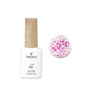 YOKABA Top hybrydowy Glow Top 02 Pink 7ml